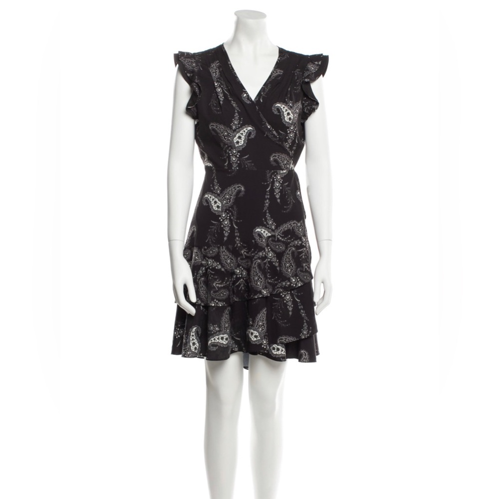AllSaints Wrap Dress with paisley print size 6